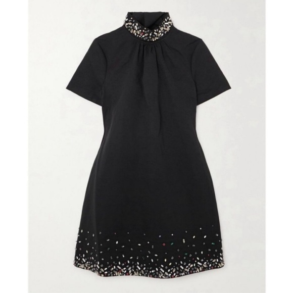 NWT: Staud Mini Ilana Dress in Black Crystal, Size M - Picture 3 of 11